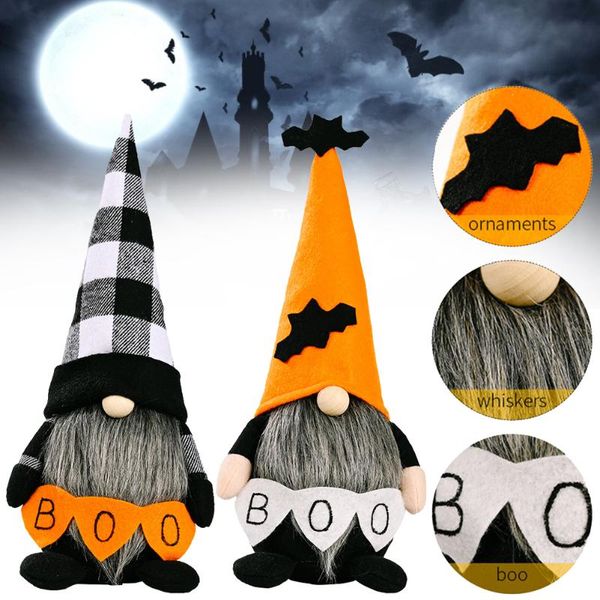 

party hats halloween dwarf doll bat hat holding pumpkin rudolph high witch faceless old man decoration lovely gnome
