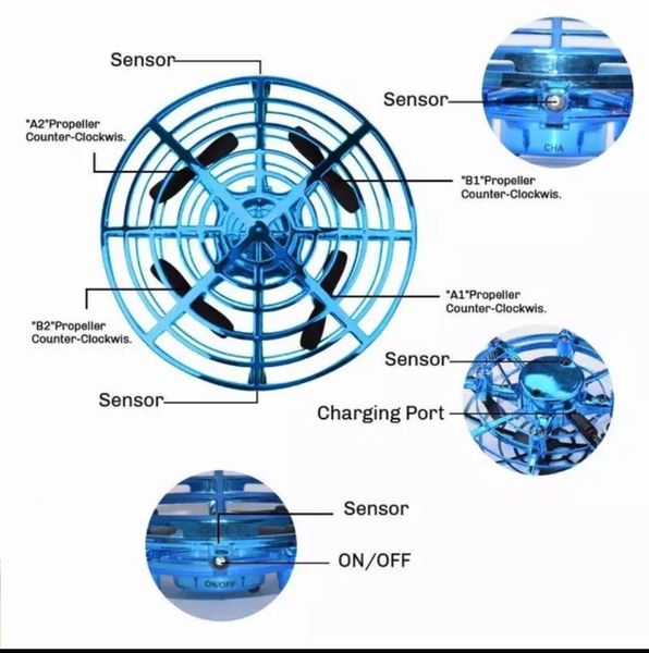 

mini helicopter ufo rc drone infraed hand sensing aircraft electronic model quadcopter flayaball small drohne