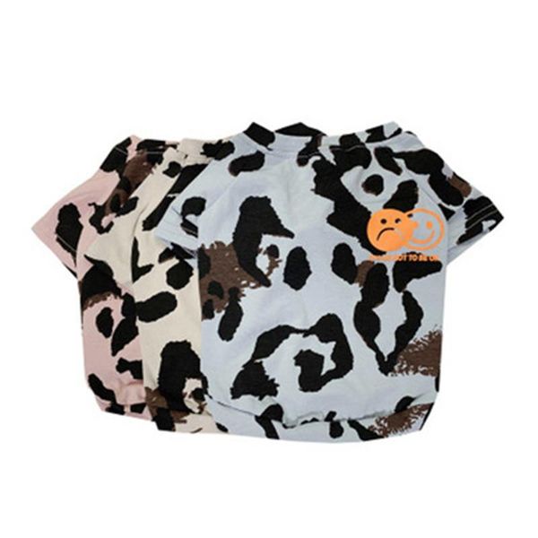 

dog apparel leopard summer small medium parent-child matching outfit family clothes pet cat hoodie shirt pajamas women me