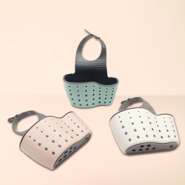 

kitchen sponge drain holder wheat fiber sponge storage rack basket wash cloth or toilet soap shelf organizer