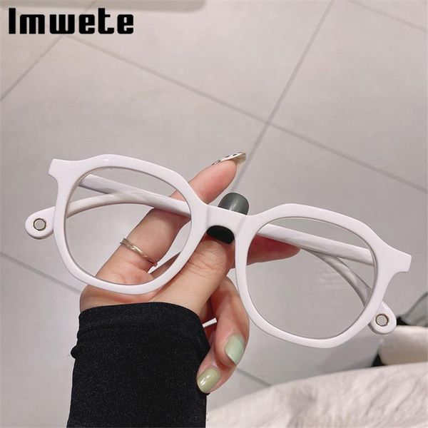 

fashion sunglasses frames imwrite trendy white glasses frame women retro computer spectacle student optical eyewear transparent lenses polyg, Black