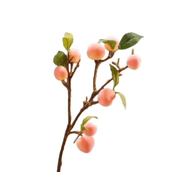 

artificial fruit simulation flower ornaments peach plastic 4 head pomegranate high-grade decorative berries peaches decorations