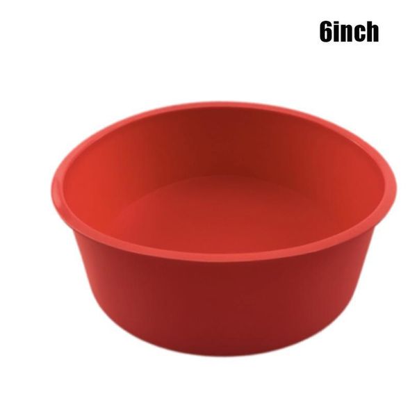 

4/6/8 inch sile round cake pan non-stick baking mould bakeware tray j2y 4/ qylipu