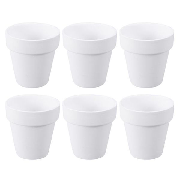 

vases 6pcs succulent plant flowerpots ceramic bonsai pots simple home decoration
