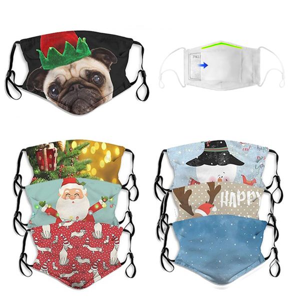 

factory outlet s christmas printed selling washable for men and women daily life mask