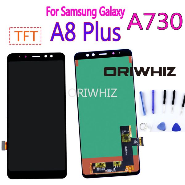 A730 ЖК-дисплей для Samsung Galaxy A8 Plus A8 + 2018 Сенсорный экран Сенсорный экран Узел для A730F A730F / DS A730X Запасные части