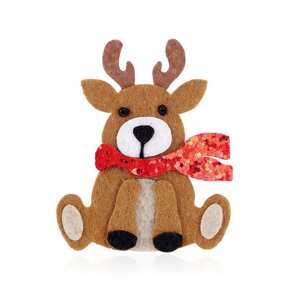 

factory new cute elk brooch, creative fashion felt brooch christmas