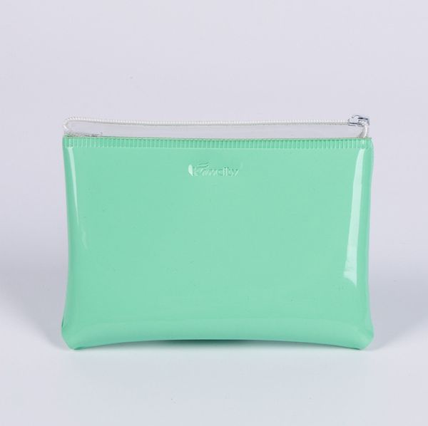 

hbp creative pvc plastic transparent coin wallet cartoon mini portable elementary school zipper pocket coin wallet#998858, Black;red