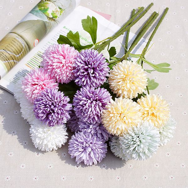 

home rayon bouquet, christmas decoration with 3 vase, wedding, 1 package