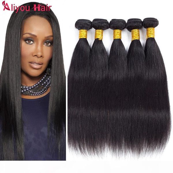 

raw indian hair extensions brazilian hair bundles straight hair weaves 4 pieces natural black dyeable wholesale unprocessed bundle deals