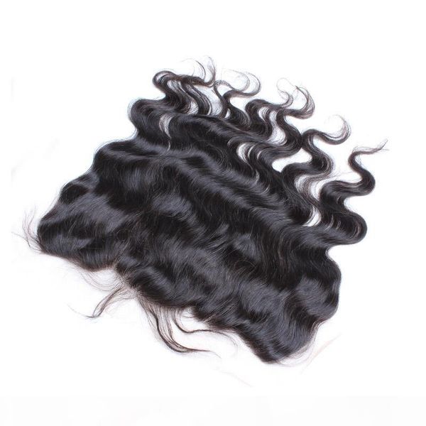 

lace frontal (2*13) virgin brazilian human hair body wave hair 8-26 inch natural color hair extensions bellahair, Black;brown