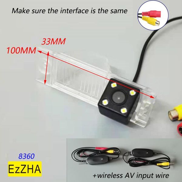 

car rear view cameras& parking sensors 4 led light trajectory tracks camera for tucson ix35 2021 night vision reverse