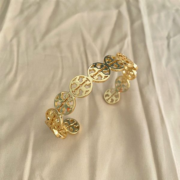 

70% off luxury jewelry jewelry opening adjustable round tb bracelet classic double plated 18k gold bracelet for women, Black