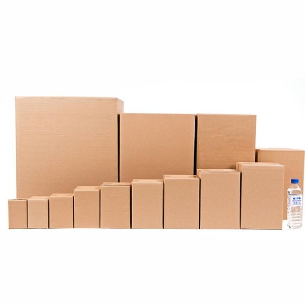 

7 size cardboard carton 3 layer corrugated box kraft paper box mailers small gift packaging boxes special hard express 10pcs