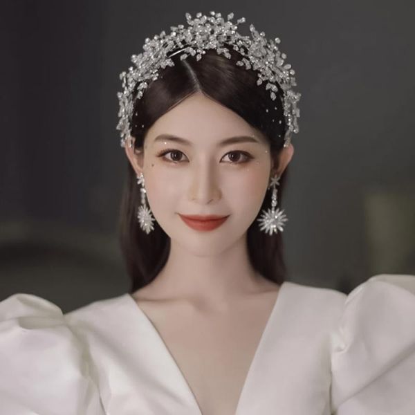 

hair clips & barrettes 2021 bride crown diadema wedding mariage accessories tiara jewelry headbands for ornaments women bridal tiaras headwe, Golden;silver