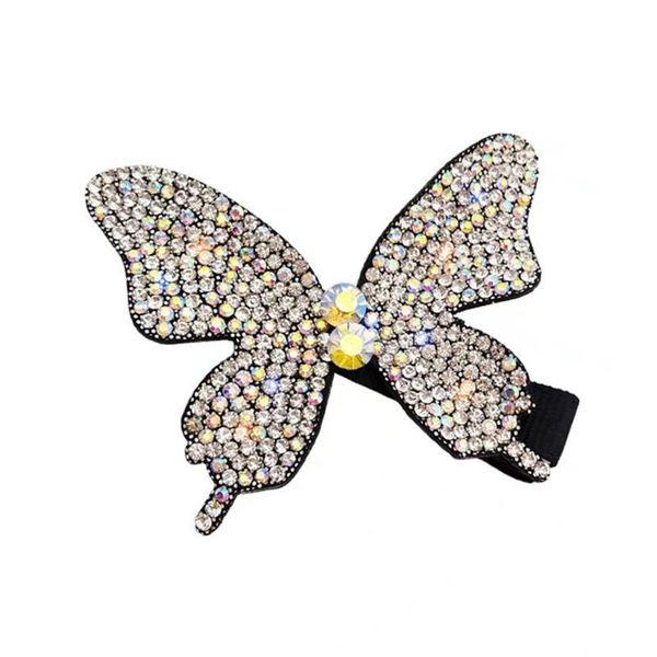 

fashion butterfly shiny rhinestone hairpin side bangs hair clip women barrette