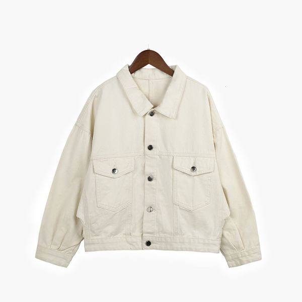 

20212020 spring and autumn new versatile loose korean denim jacket women's hong kong flavor salt ins lb068, Black;brown