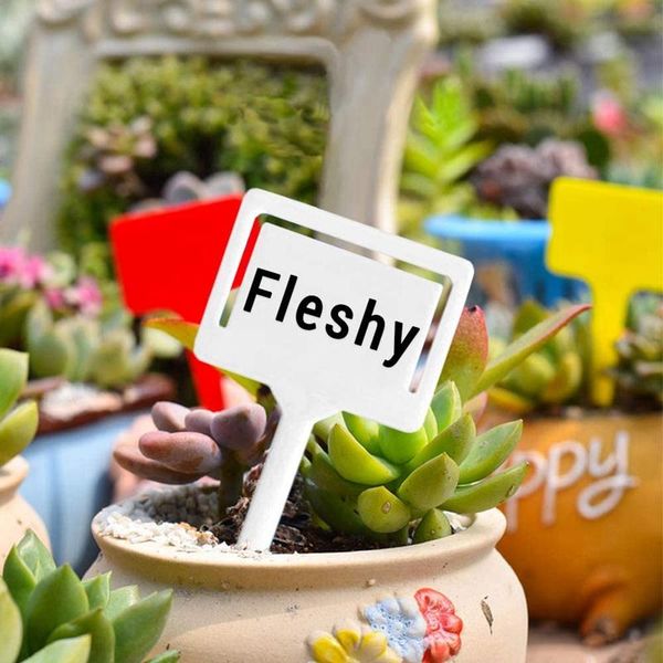 

other garden supplies nhbr 40pcs colorful plastic plant tags t-type labels waterproof nursery markers random color