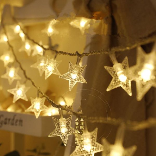 

strings 10/20 led garland decoration star snowflake fairy string lights christmas for home navidad decor year natal kerst