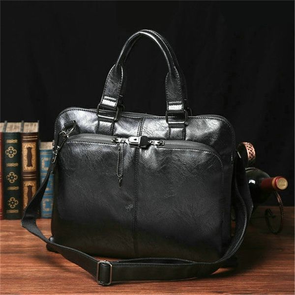 

in 2019, men's leather brand handbag, high-quality briefcase, notebook designer handbag