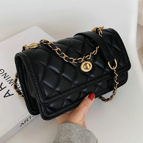 

pu leather crossbody bags for women chain designer shoulder bag female small handbags and purses 7020