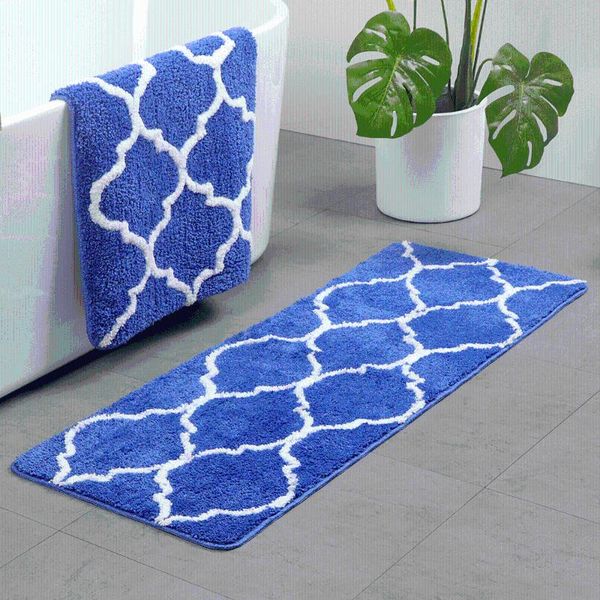 

bath mats modern geometric 45x120cm mat water absorb anti slip bathroom rug carpet soft warm floor for bathtub bedroom 8 colors