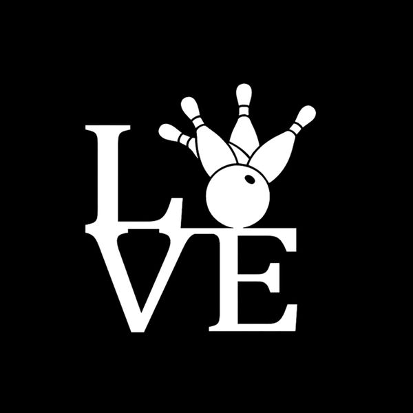 

13.1*14.1cm interesting bowling decor car stickers accessories vinyl black