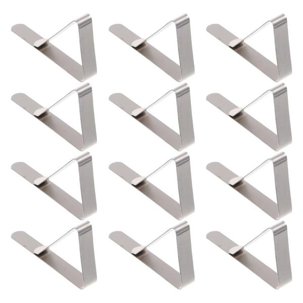 

clothing & wardrobe storage 12pcs thickened stainless steel tablecloth clips table cover fixing clip