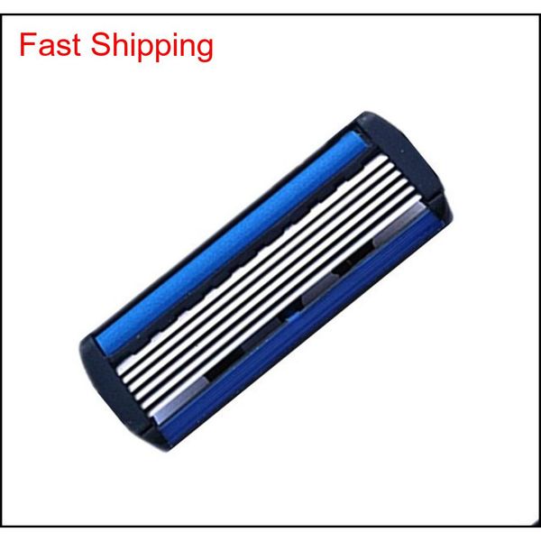 

1+4 combo set men safety traditional classic 6 layers shaving hair blade razor manual stainless steel shaving hair qylsft luckyhat, Silver