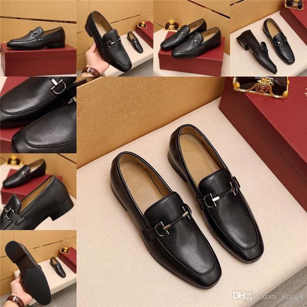 

bs men leather shoe slip on casual shoes luxury designers dress shoes brogue shoes spring ankle boots vintage classic male casual 22, Black