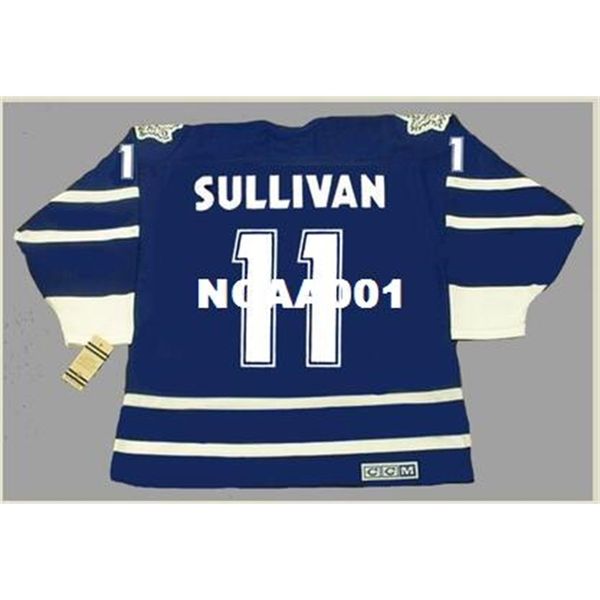 

001s #11 steve sullivan toronto maple leafs 1997 ccm vintage retro hockey jersey or custom any name or number retro jersey, Black
