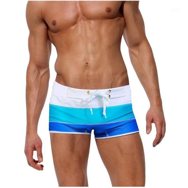 

mens swim suit swimwear men swimming shorts briefs beach sports suits surf board trunks 5.9a men's, White;black