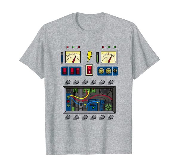 

robot costume for boys girls kids adults cyborg robot t-shirt, White;black