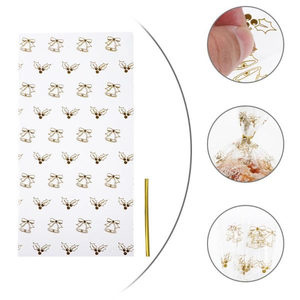 

gift wrap 150pcs christmas party candy treat bags with tie goody package pouch