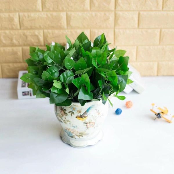 

1pc unfading waterproof artificial plants simulate evergreen fake flowers ornaments for home decoration l garden decor