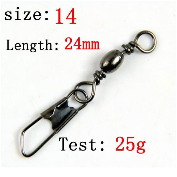 

100pcs fishhooks stainless steel fishing swivels interlock rolling swivel with hooked snap fish hook c jllymx