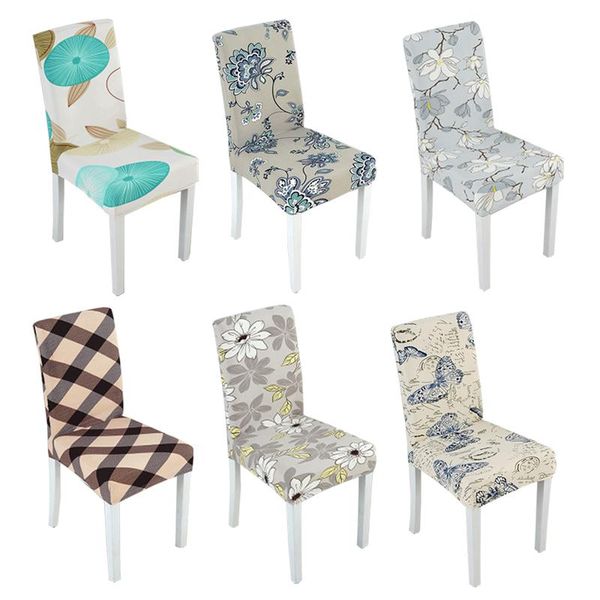 

chair covers modern print cover dining room stretch case spandex elastic kitchen seat wedding banquet