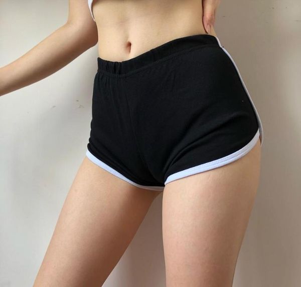

women's shorts zsiibo summer black grey sport women casual workout waistband skinny short drop, White;black