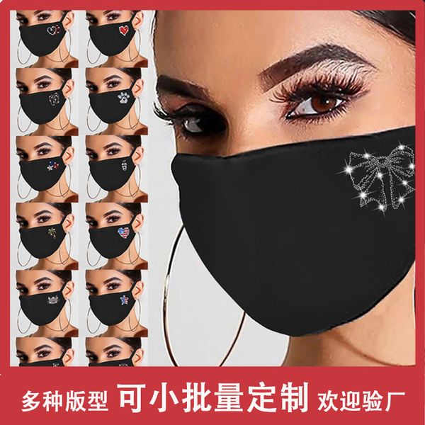 

high-quality masks daily water drill cotton dustproof washable cloth mask w3if