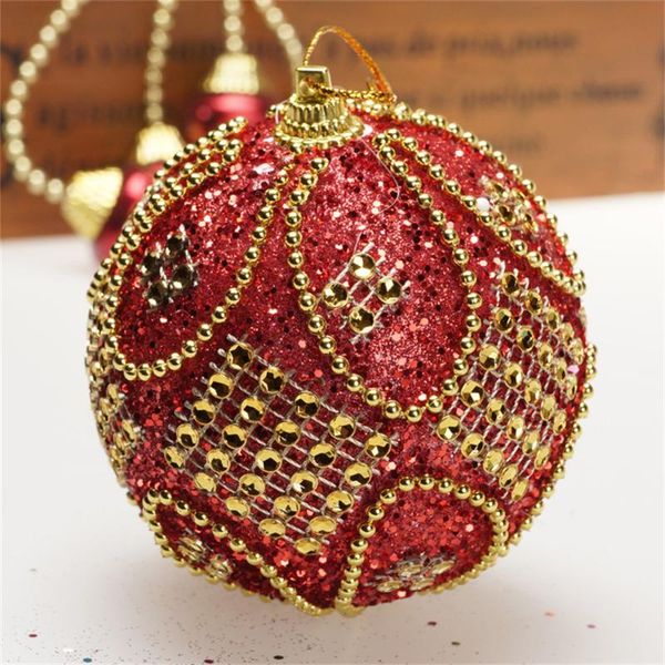 

party decoration 16g christmas 8cm sticky diamond bead chain high-end ball luxury foam pendant