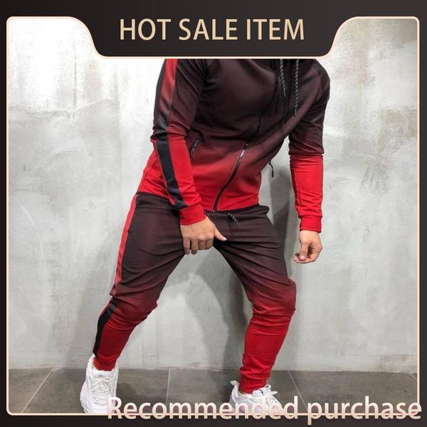 

spring long mens tracksuits sets cardigan pants designer male 2pcs hiphop clothing fashion hoodies pantalones outfits eqdgh, Black