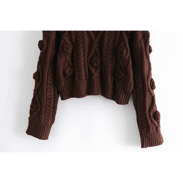 

2021 new winter braid crop sweater woman knitted pullover harajuku sweaters for women fashion ts11, White;black