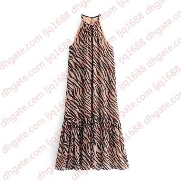 

2019 women single summer new tourism resort sleeveless printed beach skirt ladies casual dress euro-american style dress, Black;gray