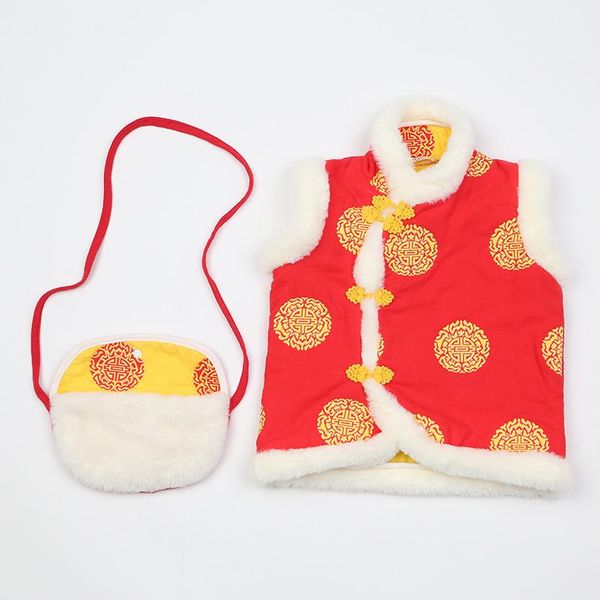 

vest tonytaobaby winter clothes children's year cotton gauze red, Blue