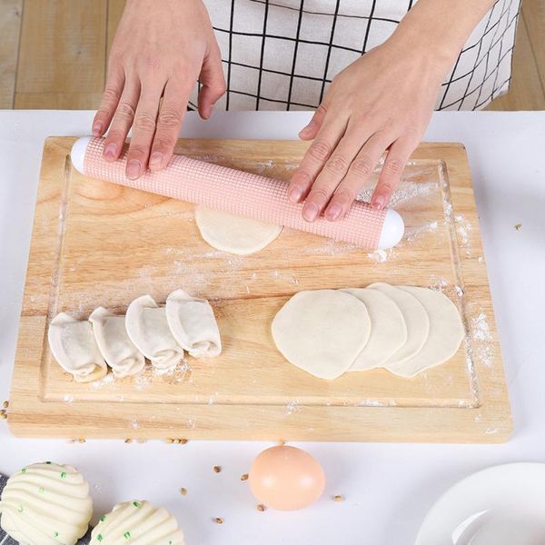 

rolling pins & pastry boards kitchen tools dumpling skin bread pin household large-sized noodles non-stick roller baking accessories
