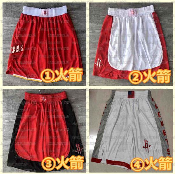 

mens 2021 team basketball shorts retro orlando magic stitched pocket shorts bucks thunder pistons sweatpants sport, Black