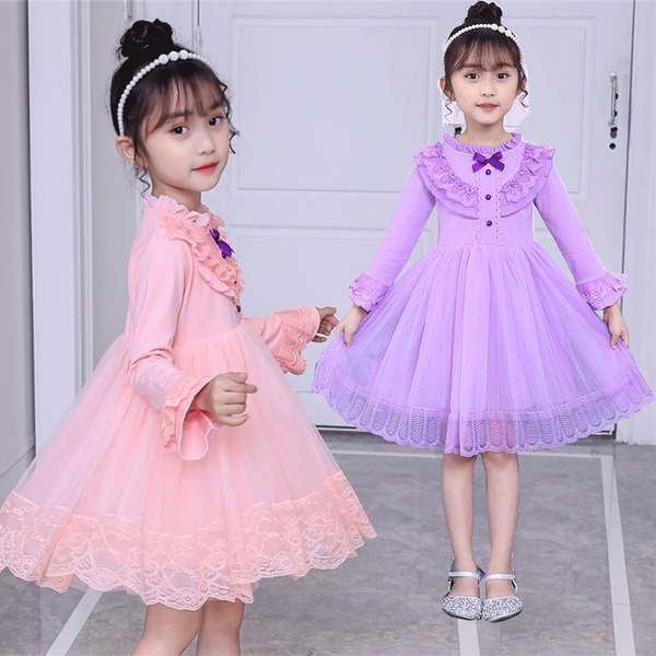 

girl's dresses malayu baby teen elegant girls princess dress 2021 autumn fashion child lace mesh patchwork bow vestidos kids costume 3-, Red;yellow