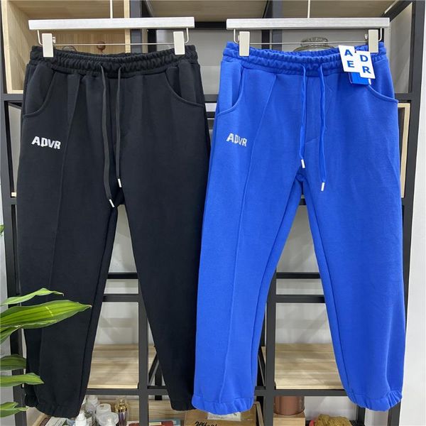 

men's pants korea fashion ader men women high street minimalist embroidered casual cotton comfortable sweatpants, Black