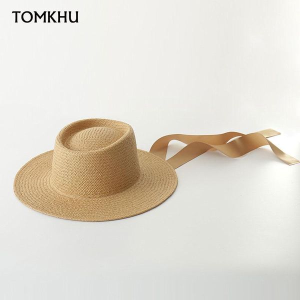 

wide brim hats spring summer ring concave paper straw for women hand-woven outdoor white khaki black sun sombrero playa mujer, Blue;gray