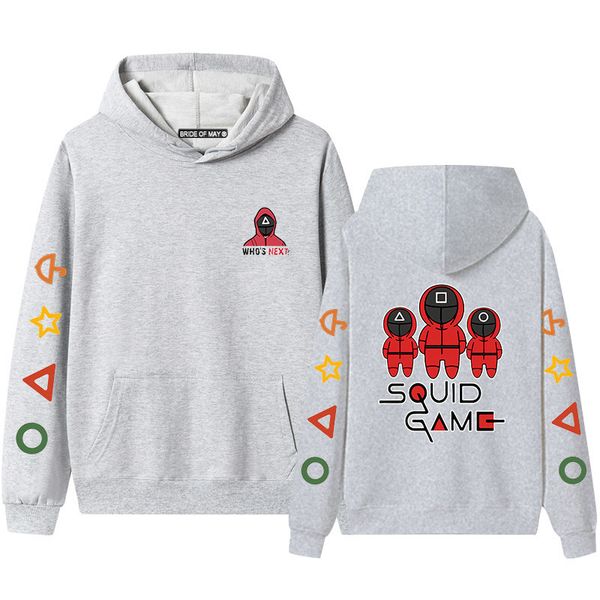 

squid game squid game lovers hoodie casual sports pullover men's sweater, Black